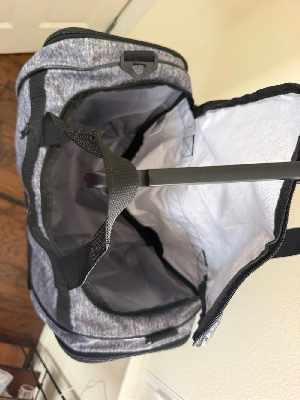 adidas Gray and Black Men’s Duffel Bag